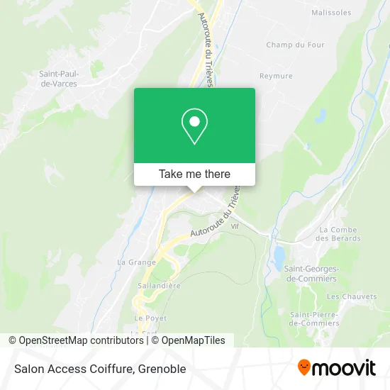 Salon Access Coiffure map