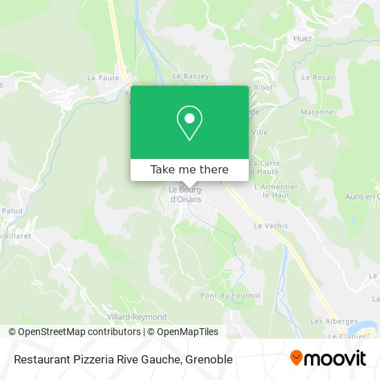 Restaurant Pizzeria Rive Gauche map