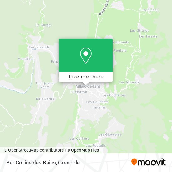 Bar Colline des Bains map