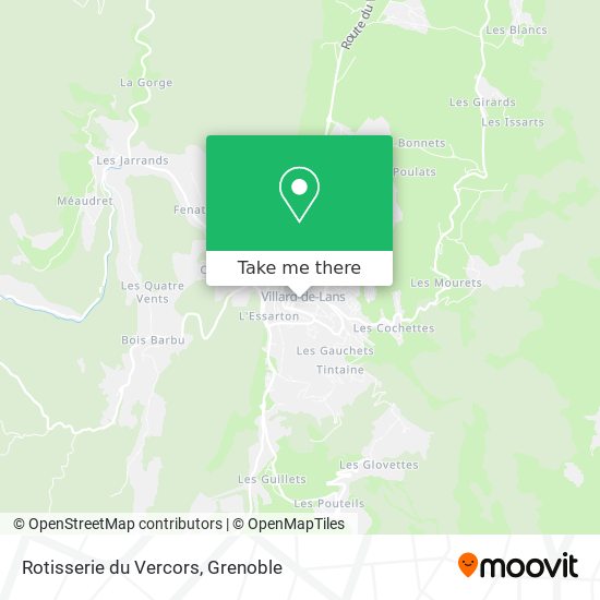Rotisserie du Vercors map