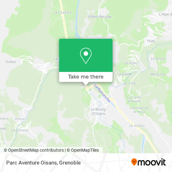Parc Aventure Oisans map