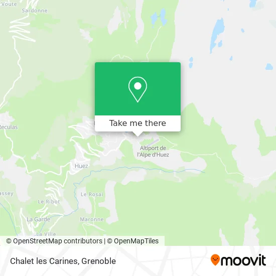 Chalet les Carines map