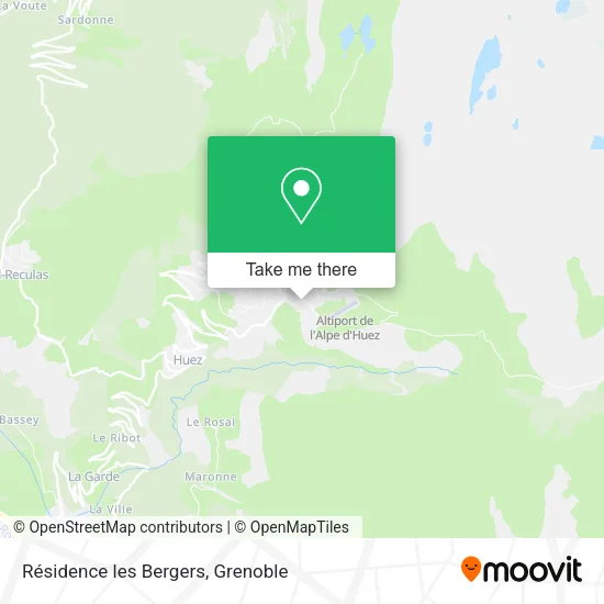 Résidence les Bergers map
