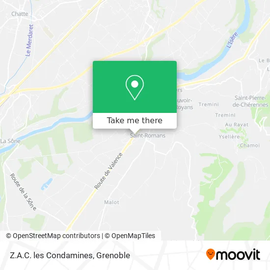 Z.A.C. les Condamines map