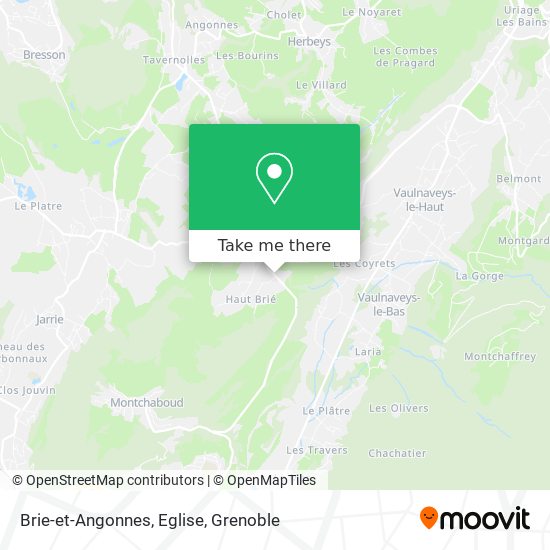 Brie-et-Angonnes, Eglise map