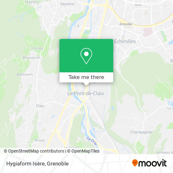 Hygiaform Isère map