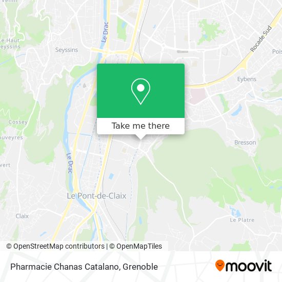 Pharmacie Chanas Catalano map