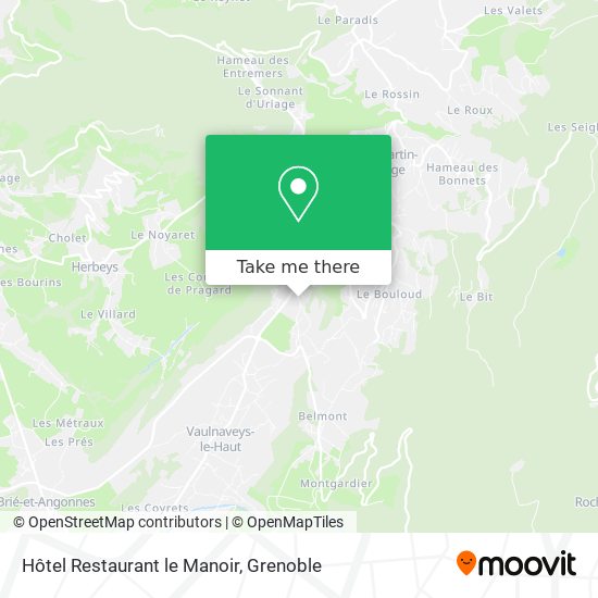 Hôtel Restaurant le Manoir map