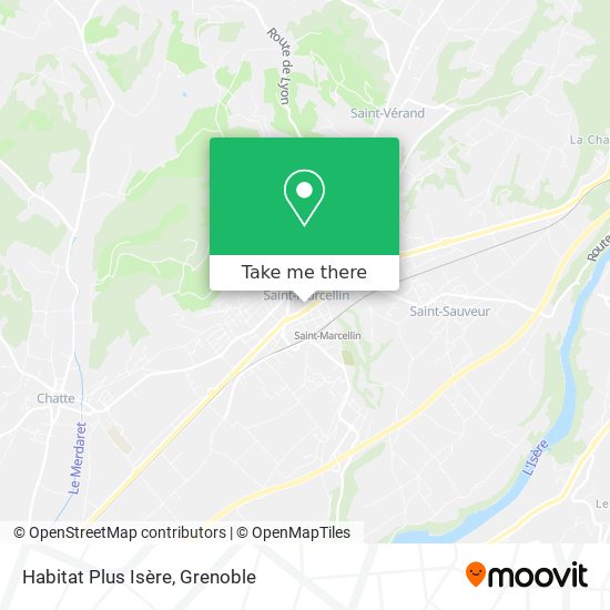 Habitat Plus Isère map