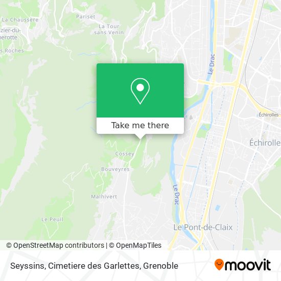 Seyssins, Cimetiere des Garlettes map