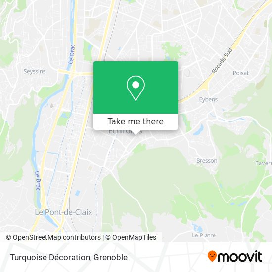 Turquoise Décoration map