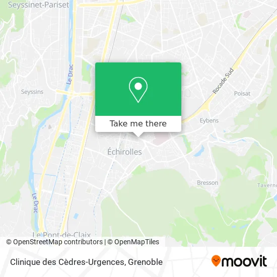 Clinique des Cèdres-Urgences map