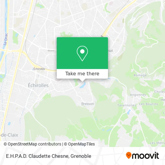 E.H.P.A.D. Claudette Chesne map