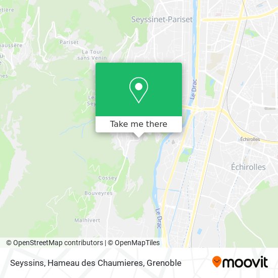 Seyssins, Hameau des Chaumieres map