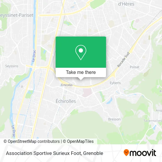 Association Sportive Surieux Foot map