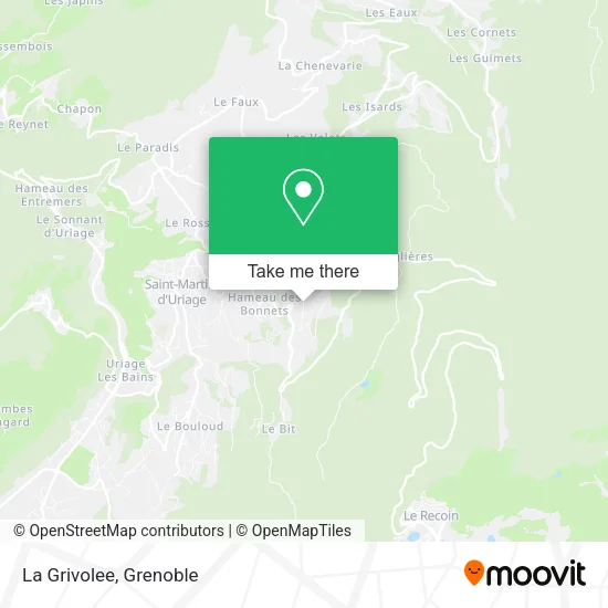 La Grivolee map