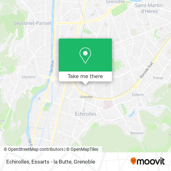 Echirolles, Essarts - la Butte map