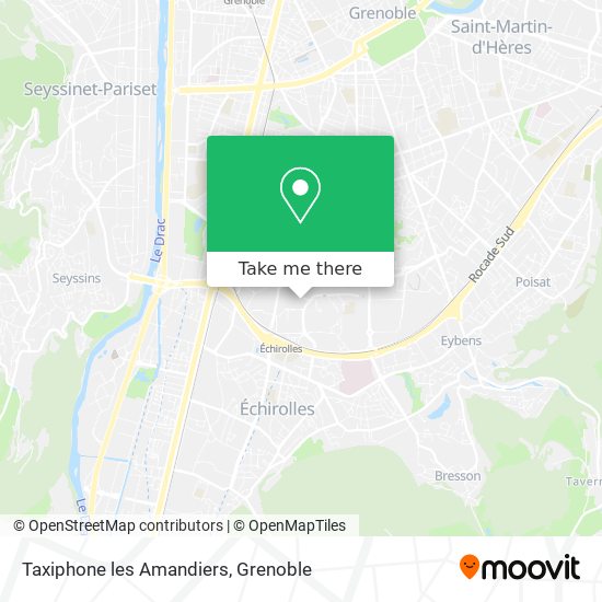Taxiphone les Amandiers map