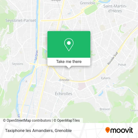 Taxiphone les Amandiers map