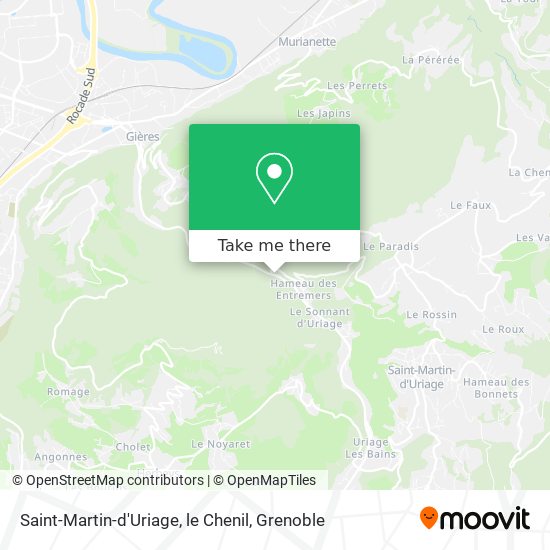 Saint-Martin-d'Uriage, le Chenil map