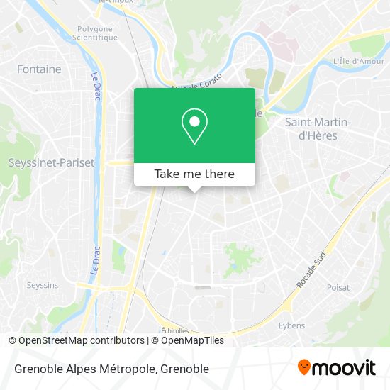 Grenoble Alpes Métropole map