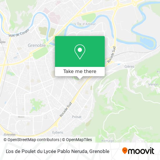 L'os de Poulet du Lycée Pablo Neruda map