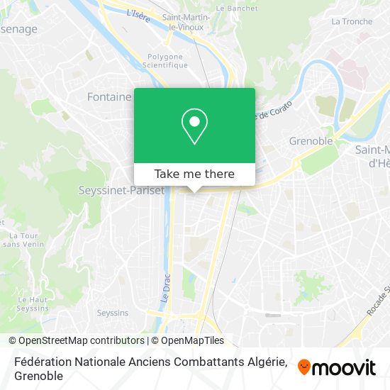Fédération Nationale Anciens Combattants Algérie map