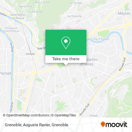 Grenoble, Auguste Ravier map