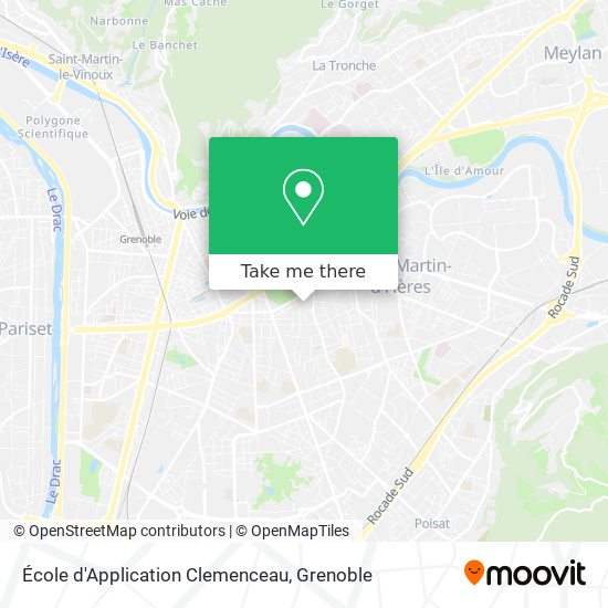 École d'Application Clemenceau map