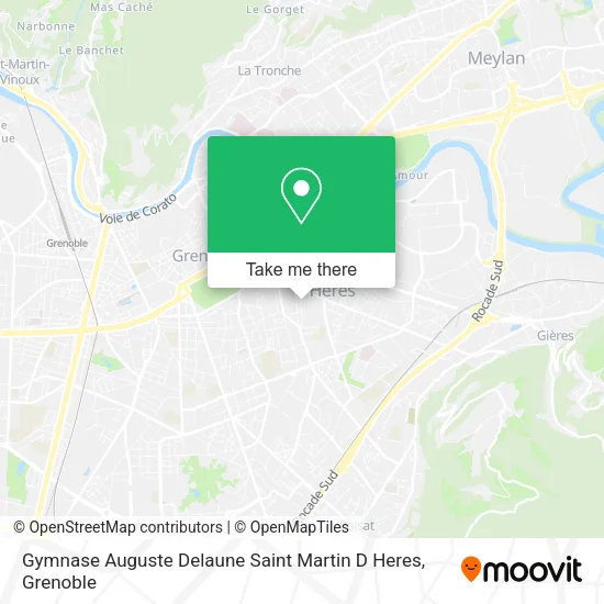 Gymnase Auguste Delaune Saint Martin D Heres map