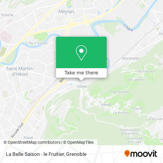 La Belle Saison - le Fruitier map