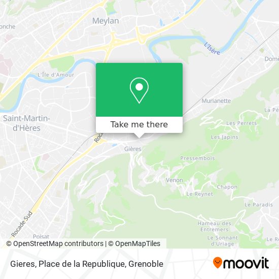 Gieres, Place de la Republique map