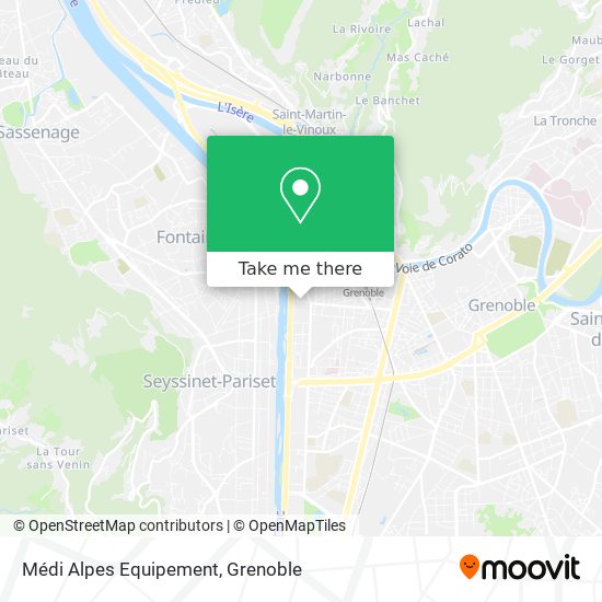 Médi Alpes Equipement map