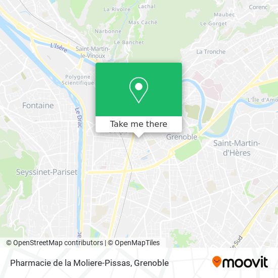 Pharmacie de la Moliere-Pissas map