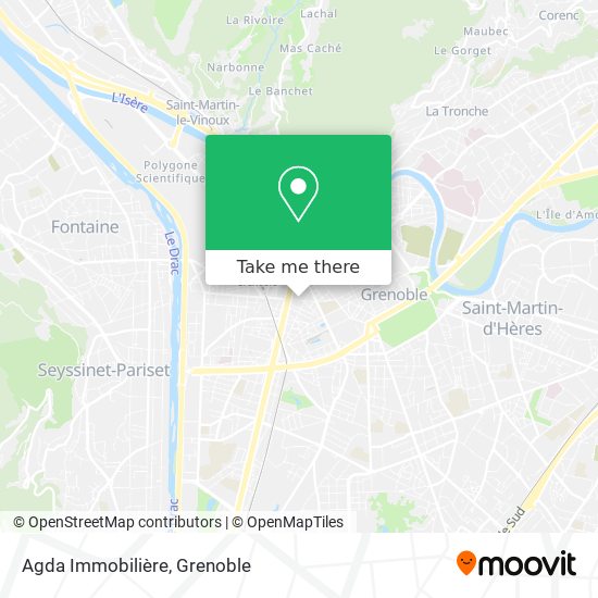 Agda Immobilière map