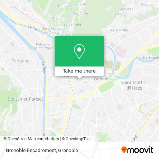 Mapa Grenoble Encadrement