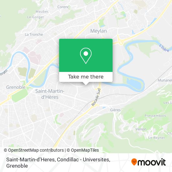 Saint-Martin-d'Heres, Condillac - Universites map