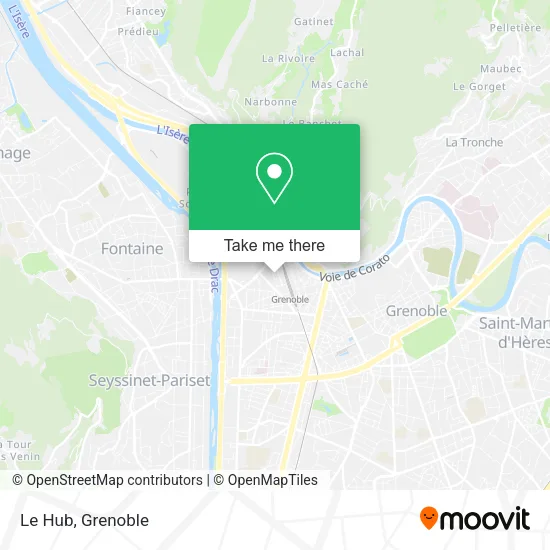 Le Hub map