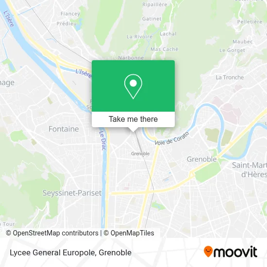 Lycee General Europole map