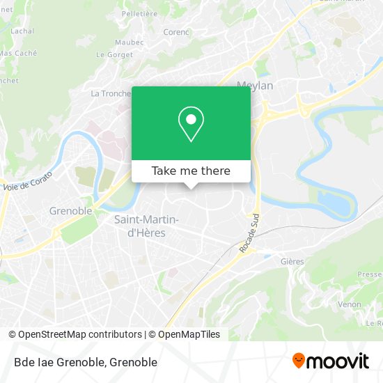 Mapa Bde Iae Grenoble