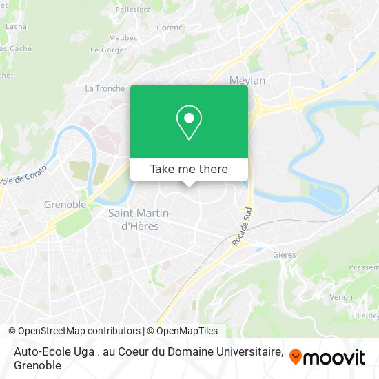 Mapa Auto-Ecole Uga . au Coeur du Domaine Universitaire
