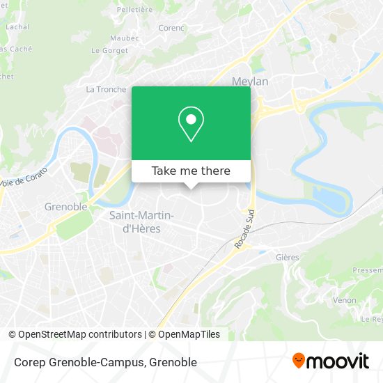 Mapa Corep Grenoble-Campus