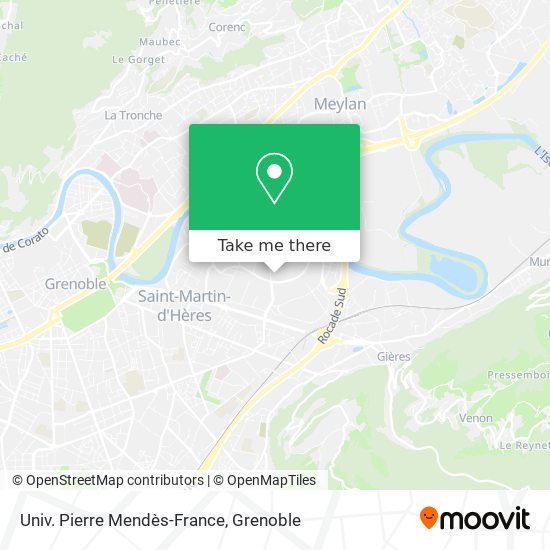 Univ. Pierre Mendès-France map