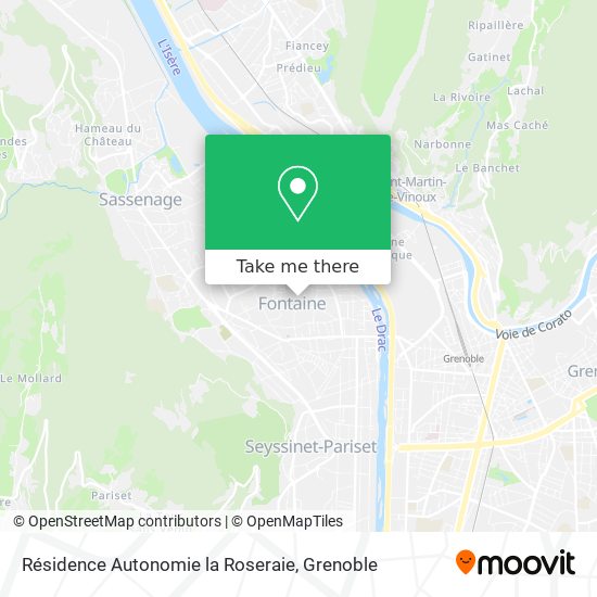 Résidence Autonomie la Roseraie map