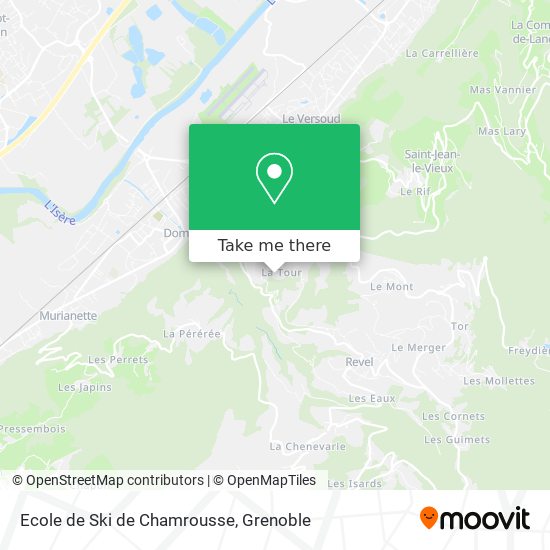 Ecole de Ski de Chamrousse map