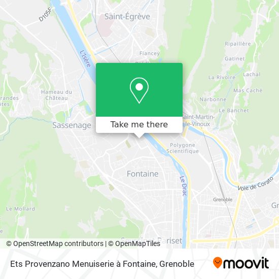 Ets Provenzano Menuiserie à Fontaine map