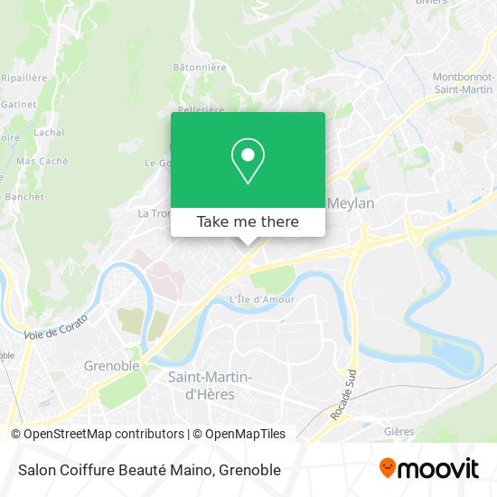 Salon Coiffure Beauté Maino map