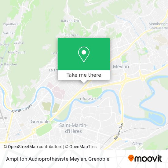 Amplifon Audioprothésiste Meylan map