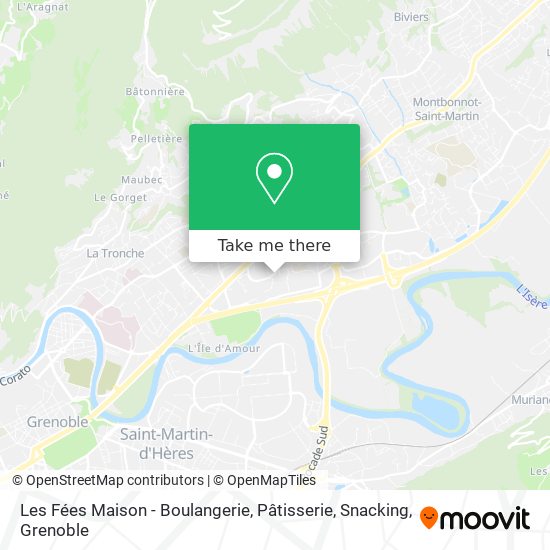 Mapa Les Fées Maison - Boulangerie, Pâtisserie, Snacking