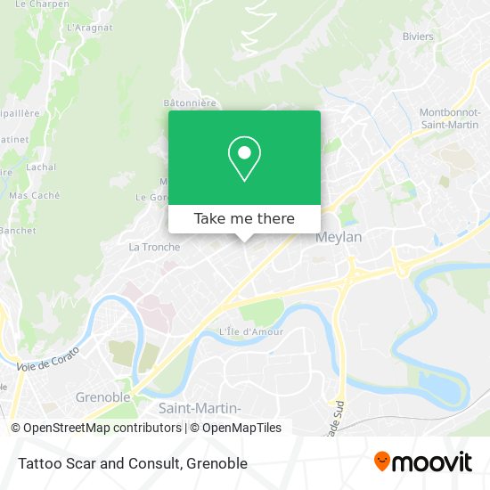 Tattoo Scar and Consult map